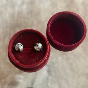 Camo Sparkle Ball Earrings